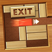 EXIT Unblock Red Wood block