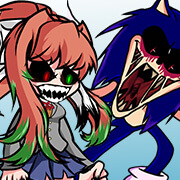 FNF: Monika.chr vs Sonic.exe