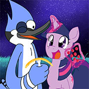 FNF with Twilight Sparkle and Mordecai