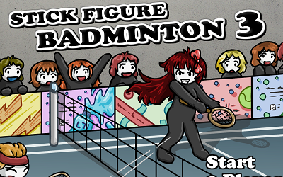 Stick Figure Badminton 3