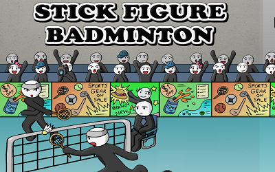 Stick Figure Badminton