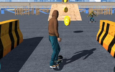 Stunt skateboard 3D